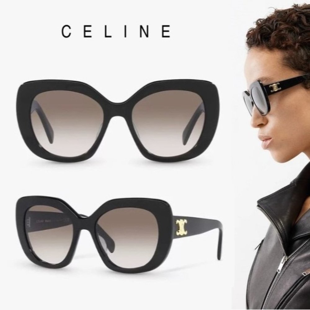 🖤 NEW Celine Triomphe Black Butterfly Sunglasses